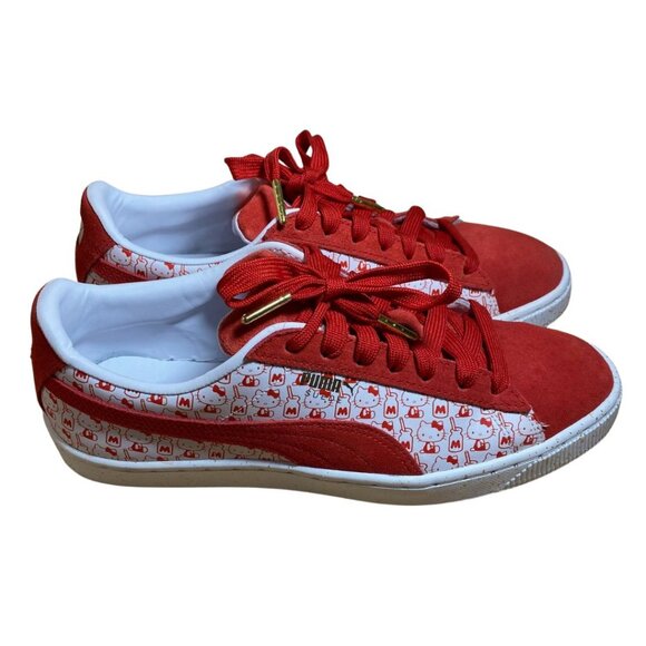 Puma Suede Classic x Hello Kitty 50th Anniversary Sneakers — Women's 9 - Picture 7 of 15